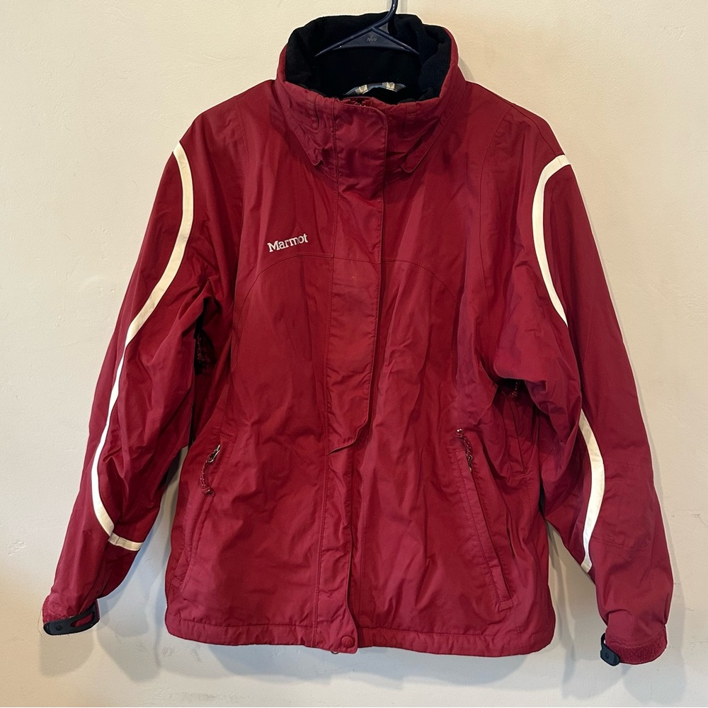 Marmot warm red winter ski coat medium